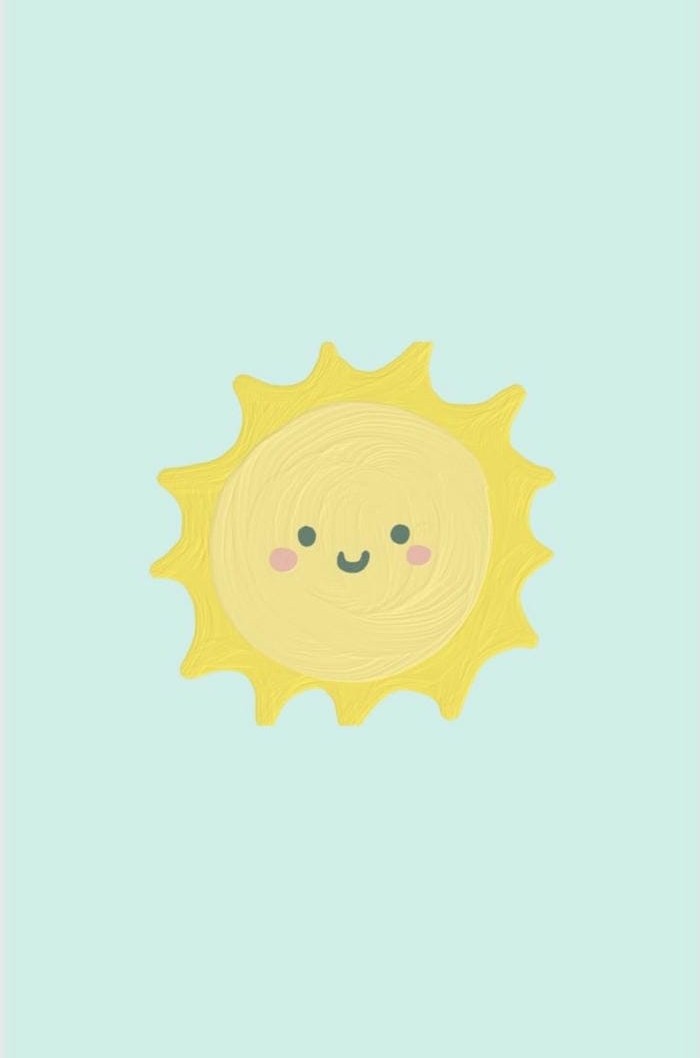 ảnh mặt trời chibi dễ thương