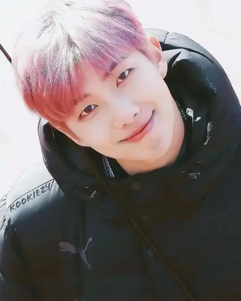 ảnh namjoon tóc hồng