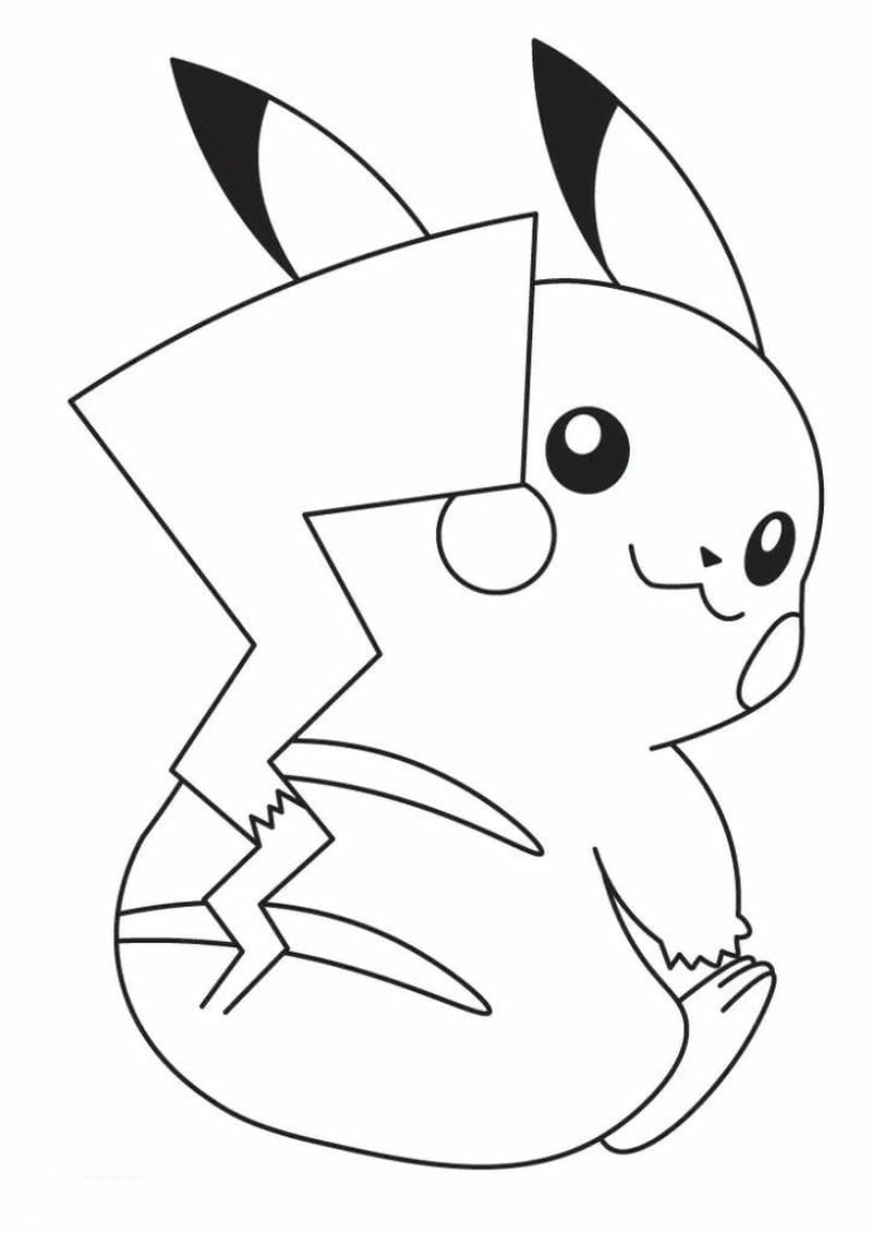 ảnh pikachu tô màu