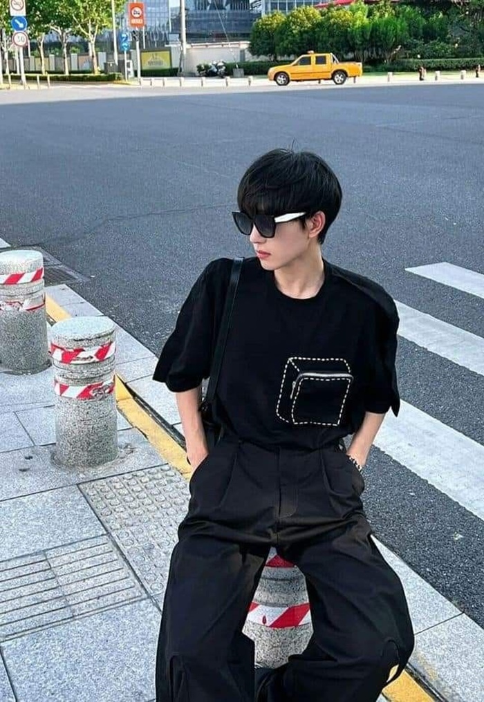 ảnh trai đẹp đeo kính đen