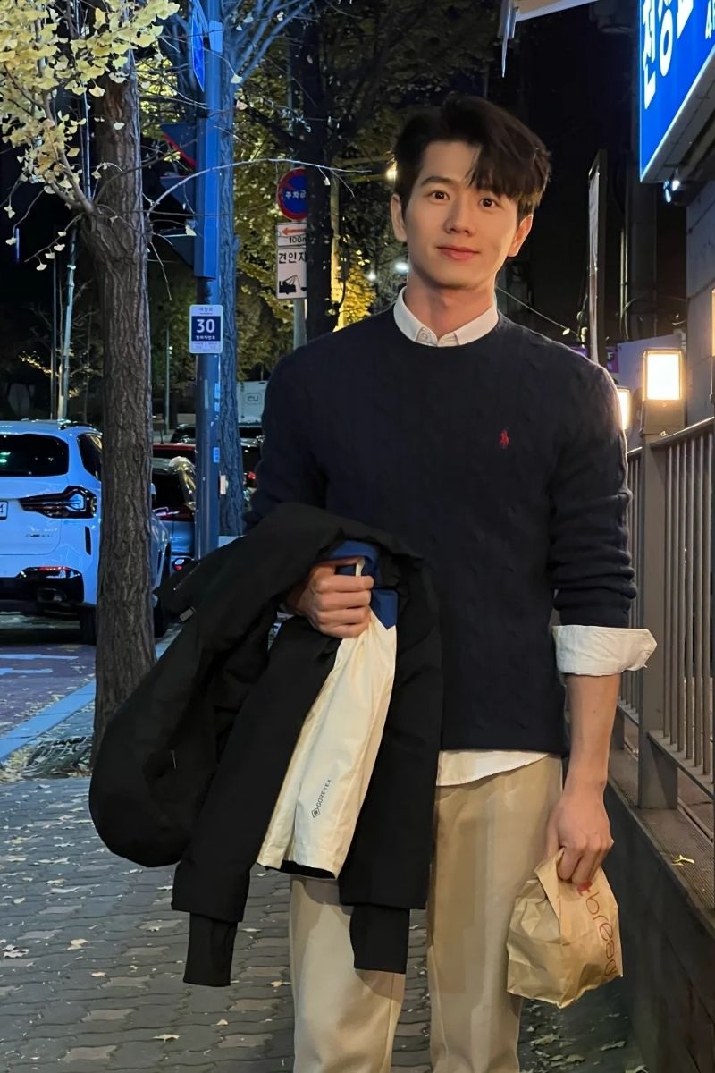 ảnh trai hàn quốc cười