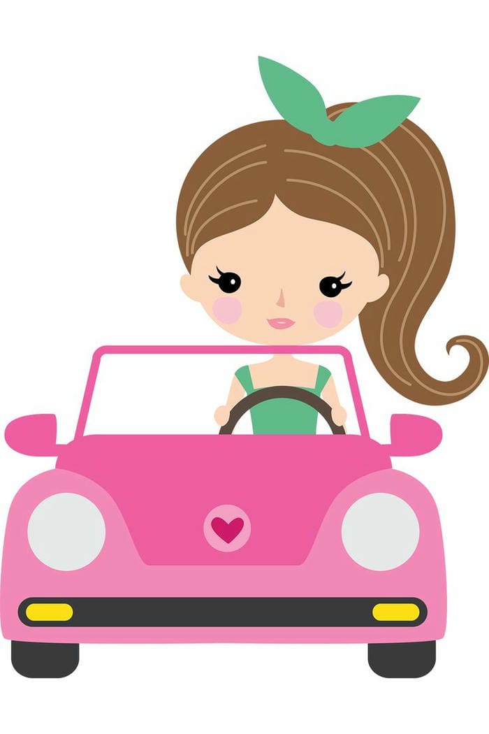 ảnh xe ô tô chibi đáng yêu