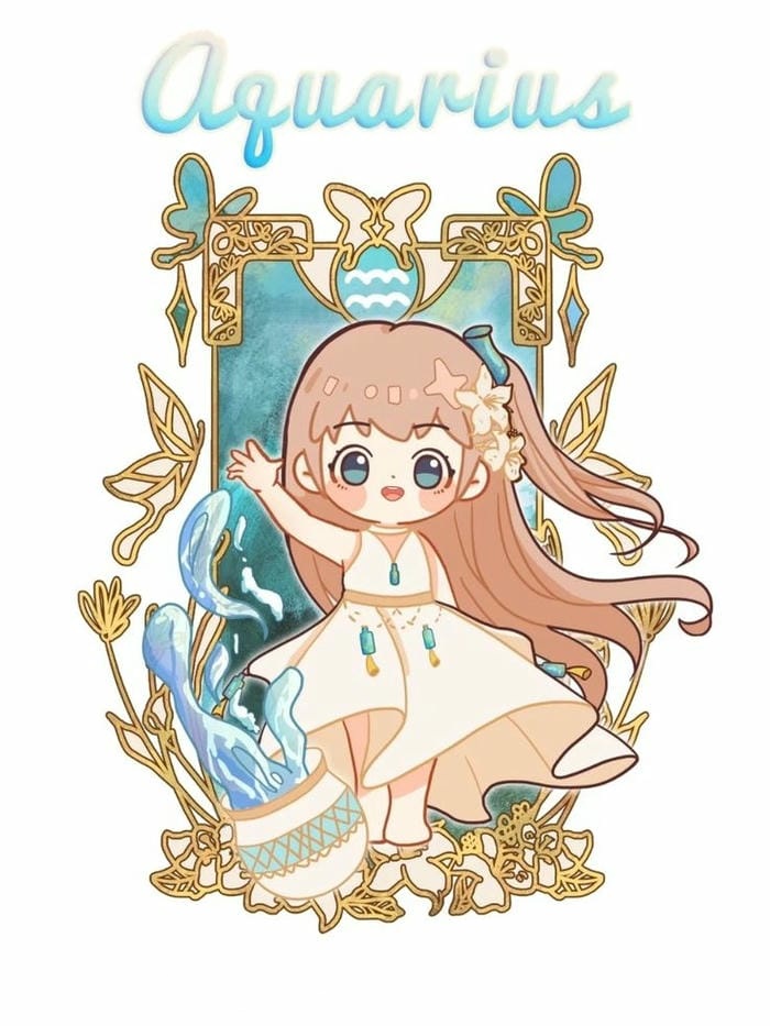 bảo bình chibi nữ