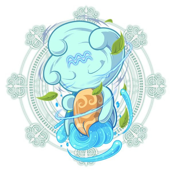 bảo bình chibi nữ cute