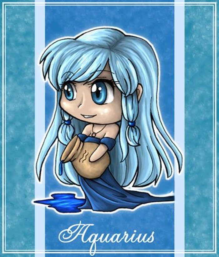 bảo bình chibi nữ đẹp