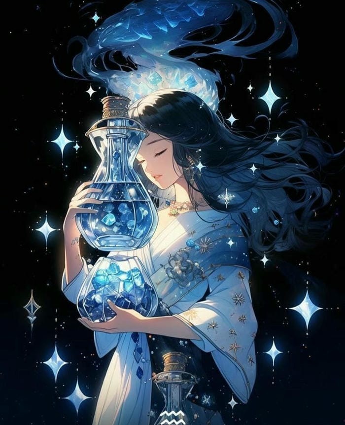 bảo bình chibi nữ xinh