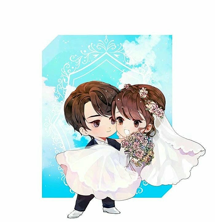 chibi cô dâu chú rể de thuong