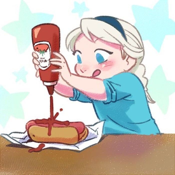 chibi elsa cute