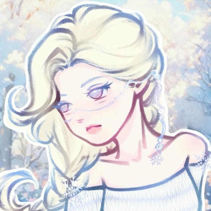 chibi elsa đep