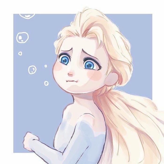 chibi elsa siêu cute