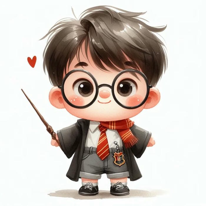 chibi harry potter đáng yêu