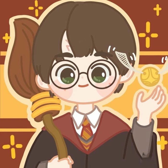 chibi harry potter đep