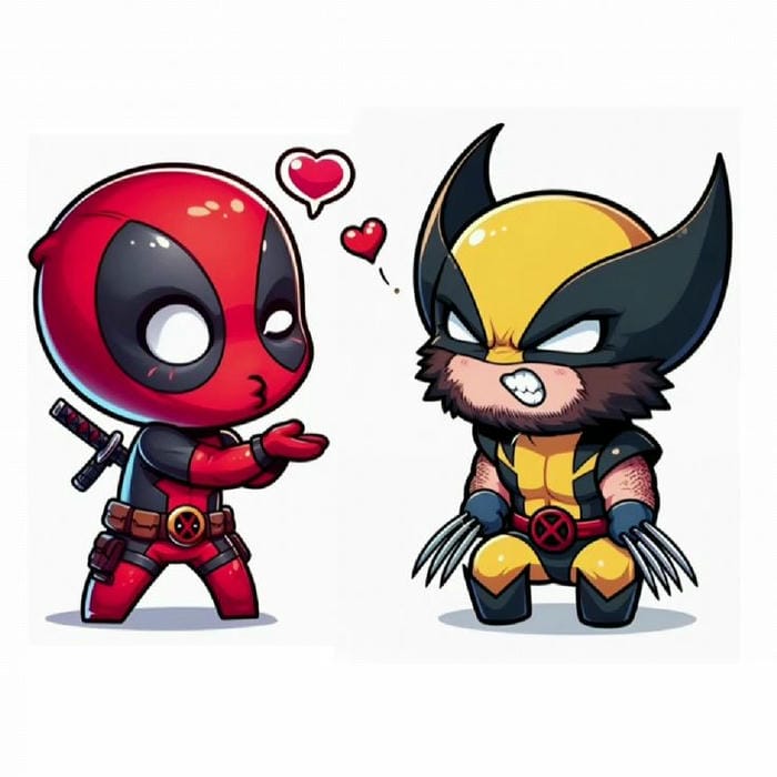 deadpool chibi cực đáng yêu