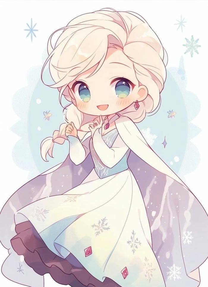 elsa anna chibi