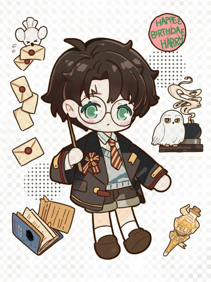 harry potter chibi cute cưc