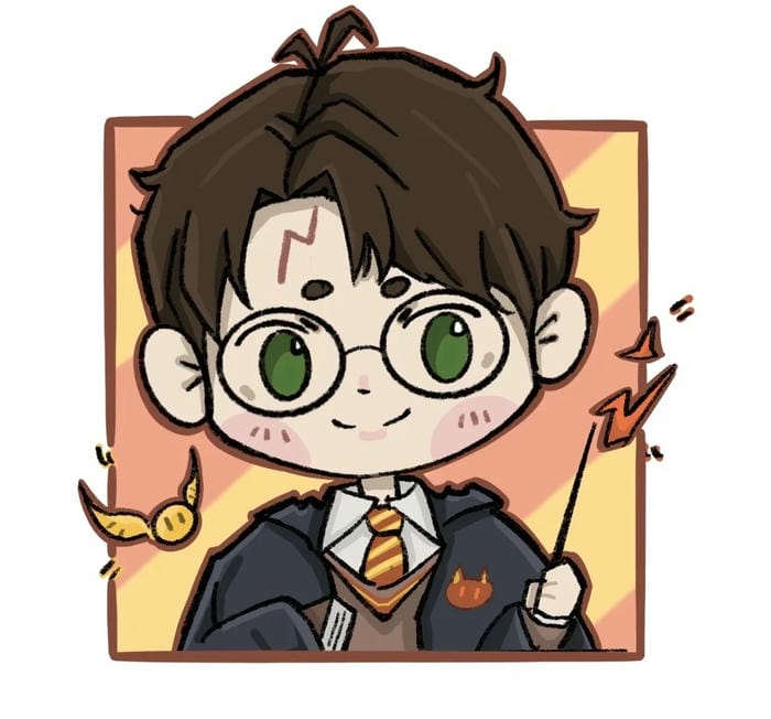 harry potter chibi đáng yêu