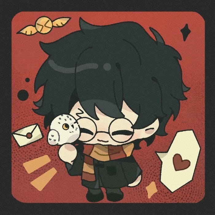 harry potter chibi dễ thương