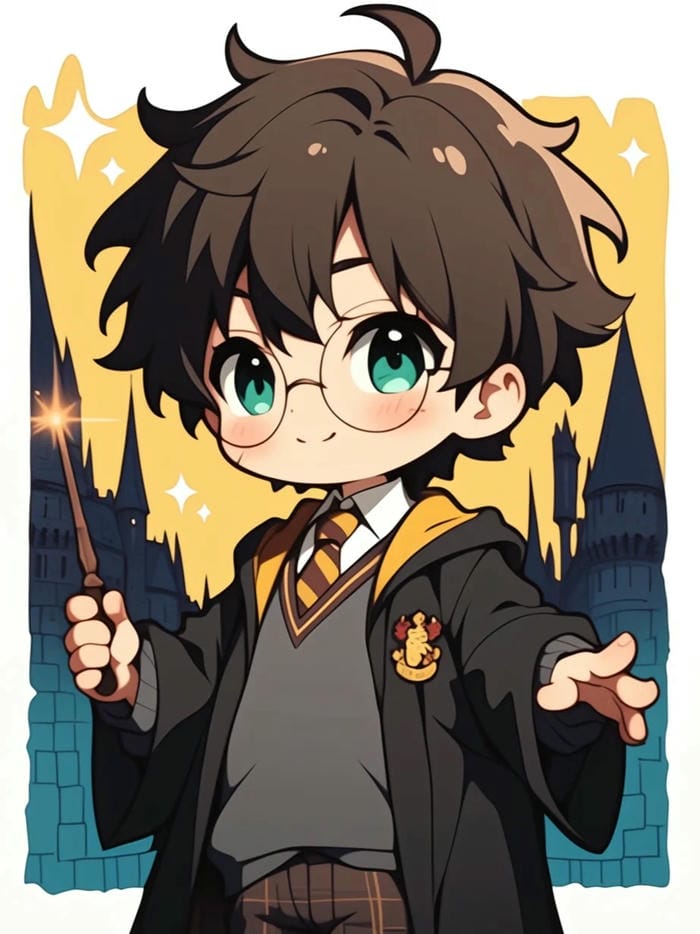 hình ảnh Harry Potter chibi