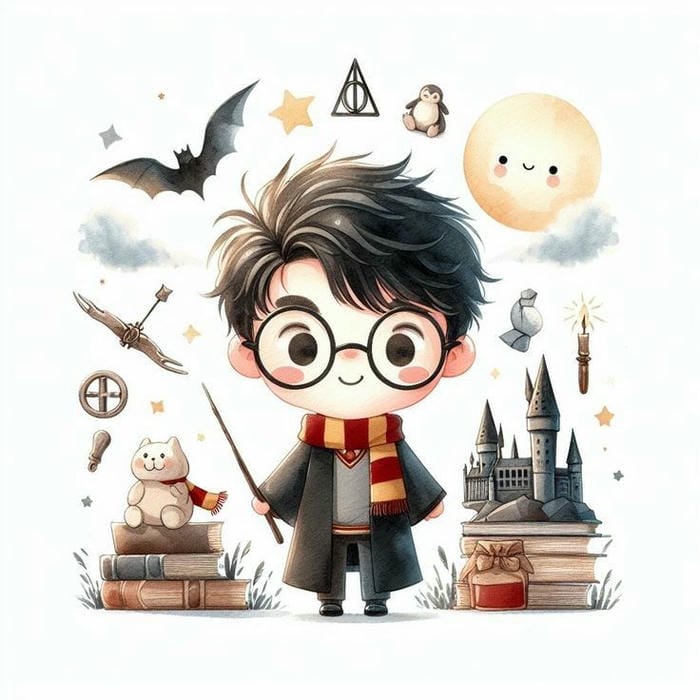 hình ảnh Harry Potter chibi đẹp cực