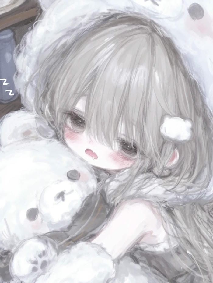 hình ảnh anime chibi mệt mỏi