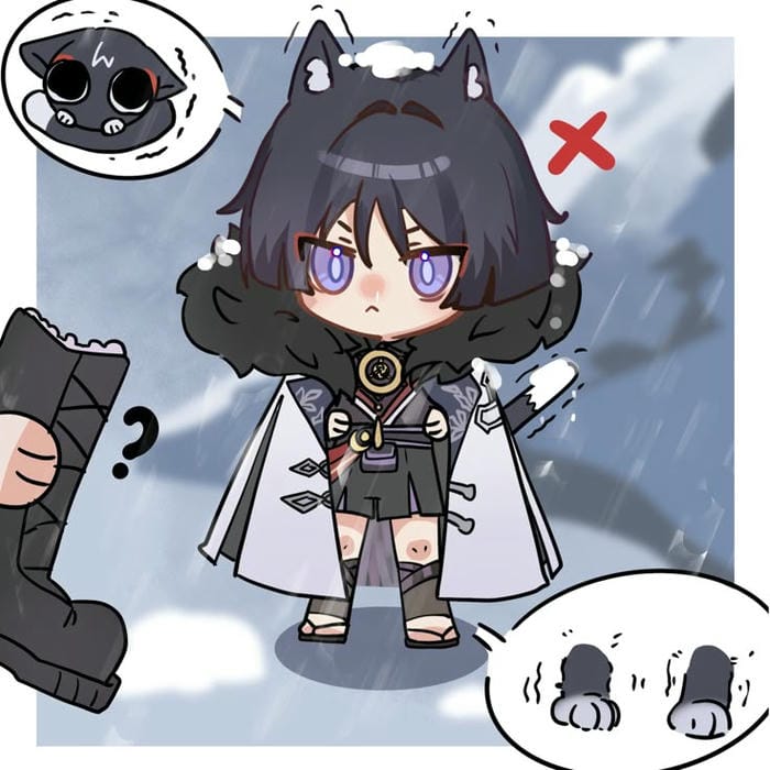 hình ảnh chibi Scaramouche siêu cute