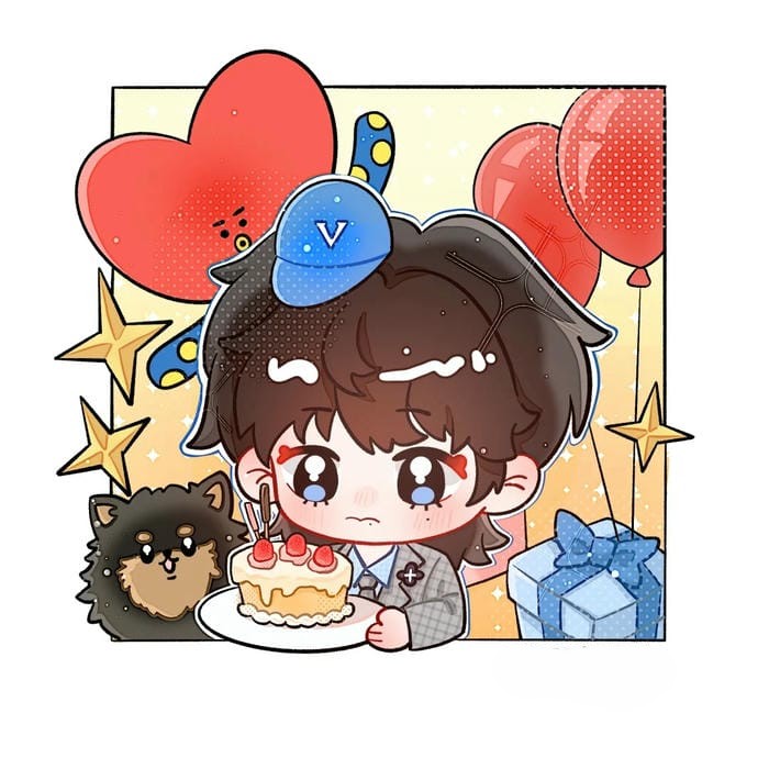 hinh anh chibi cua Teahyung