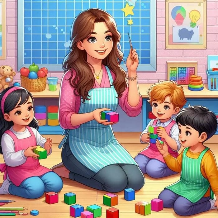 hình ảnh cô giáo và học sinh chibi đẹp nhất