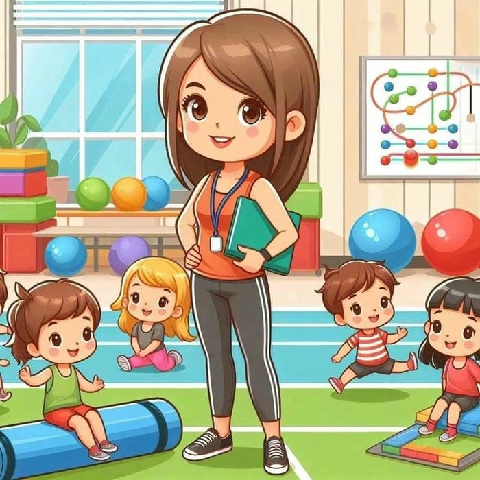 hình ảnh cô giáo và học sinh chibi