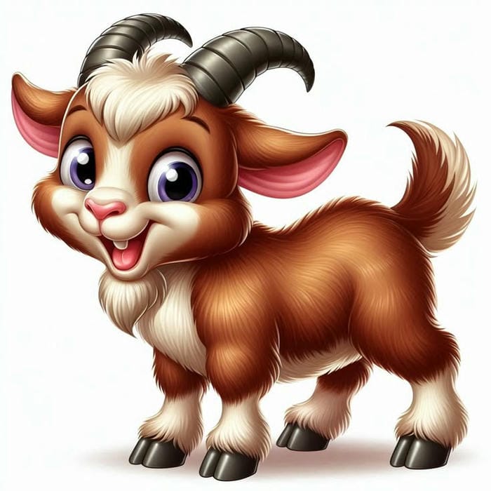 hình ảnh con dê chibi