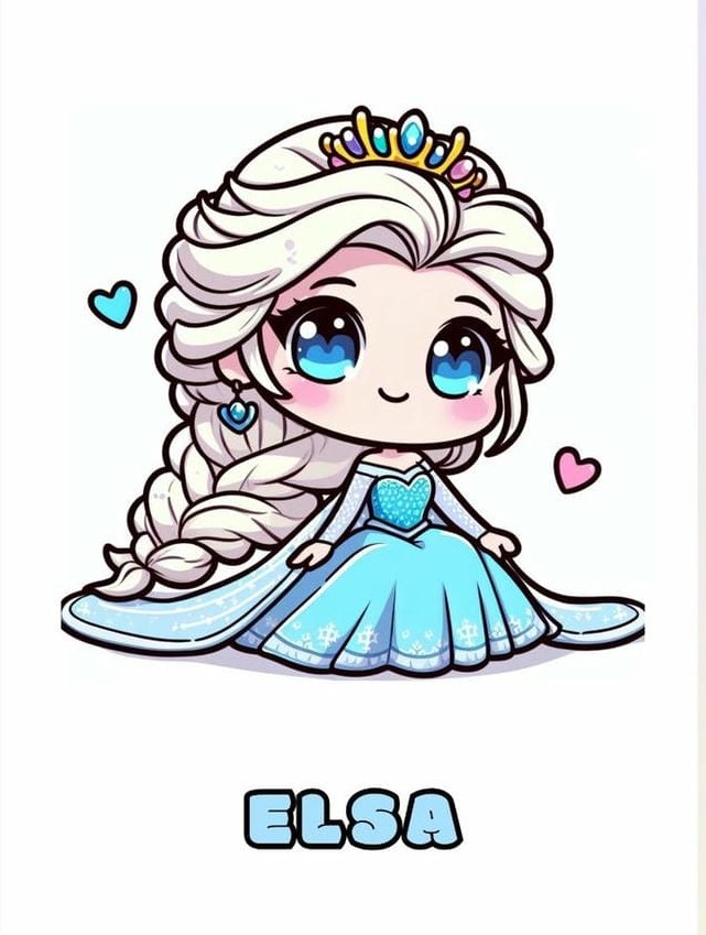 hình ảnh công chúa elsa chibi cute
