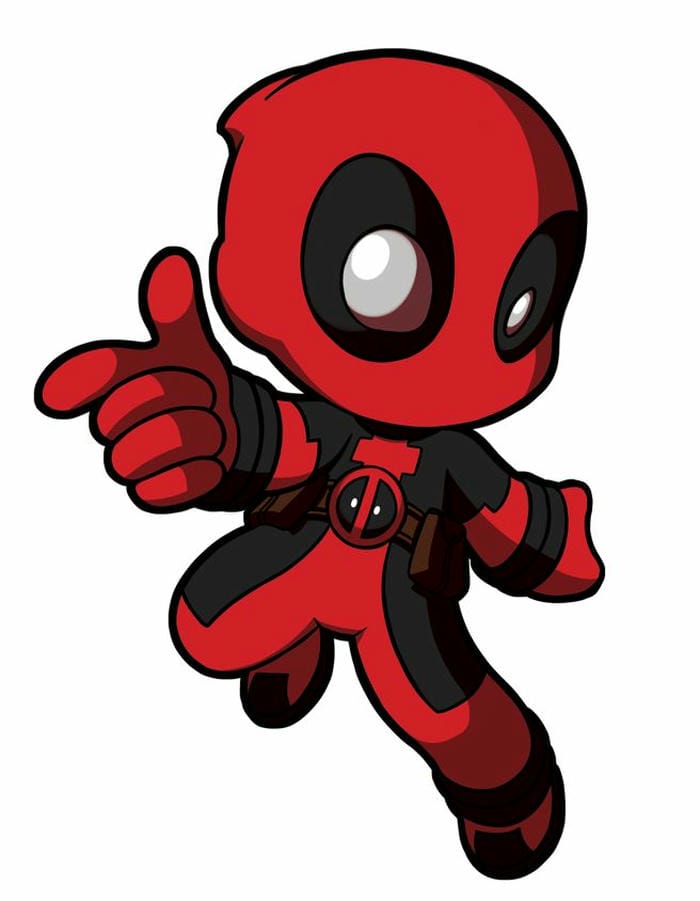 hình anh deadpool chibi