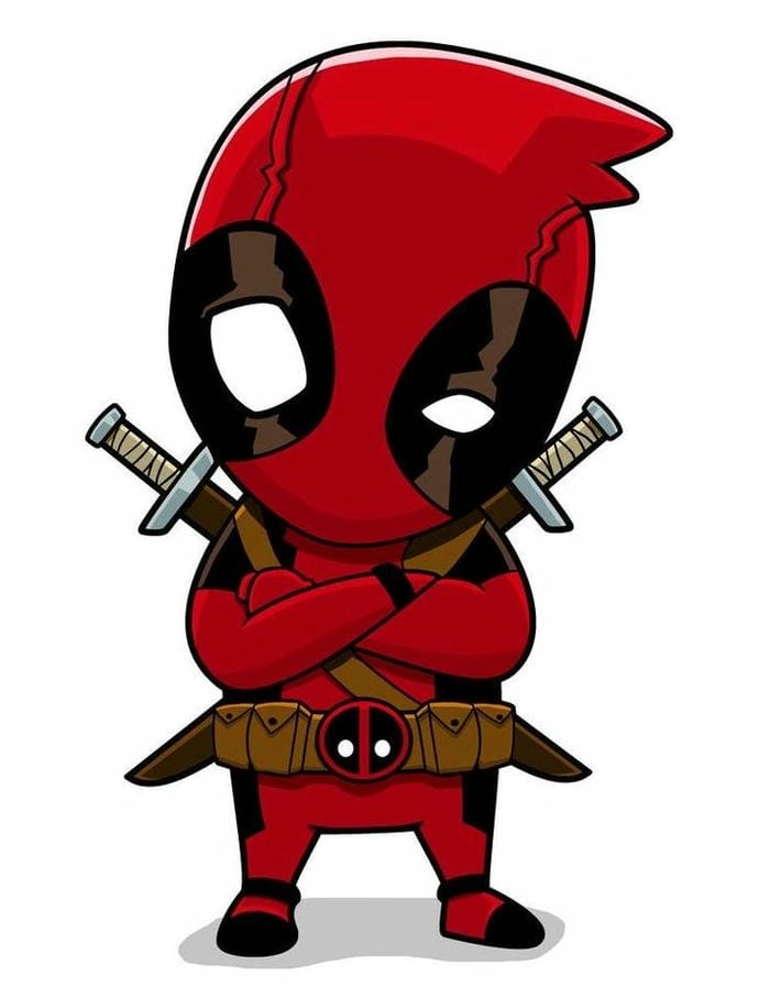 hinh anh deadpool chibi cuti