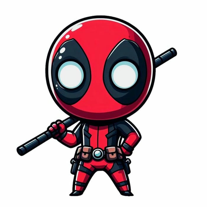 hinh ảnh deadpool chibi