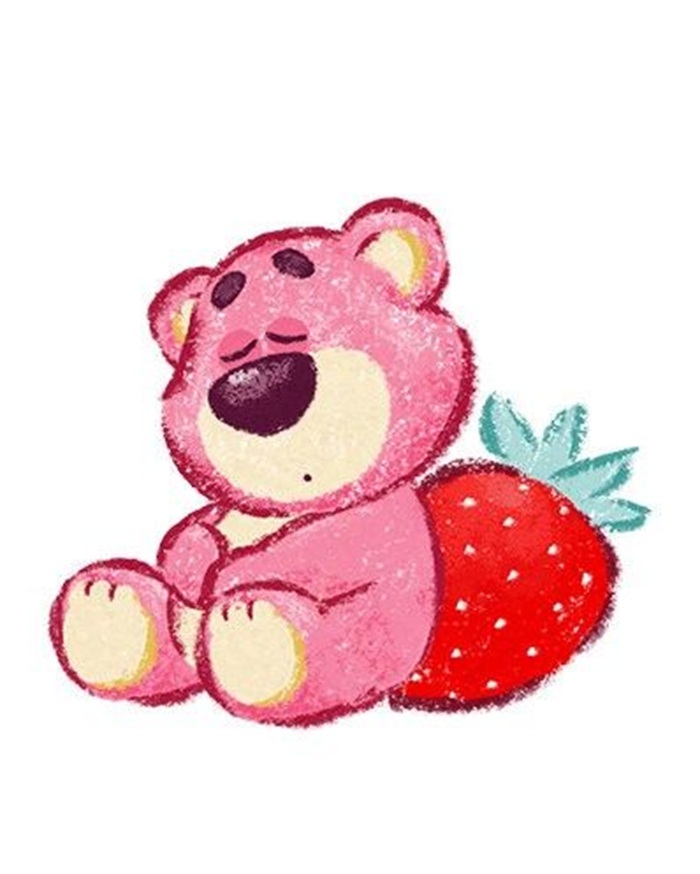 hình ảnh gấu dâu chibi siêu đẹp