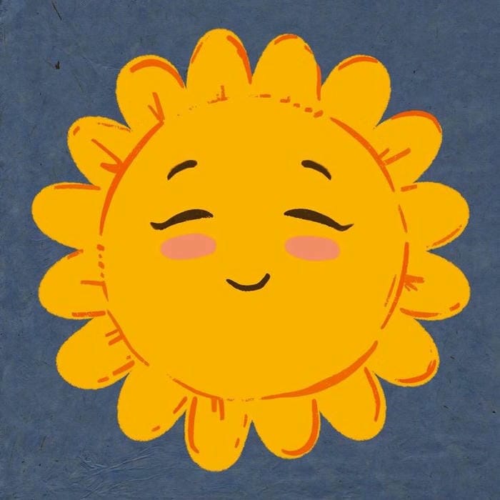 hình ảnh mặt trời chibi cute