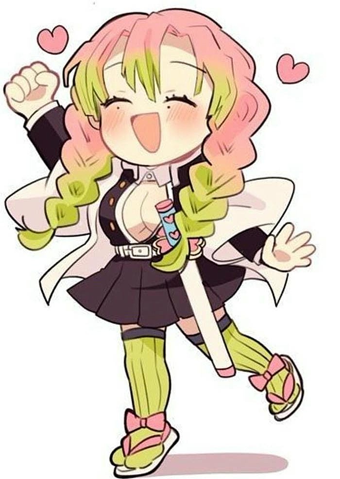 hình ảnh mitsuri chibi cực đáng yêu