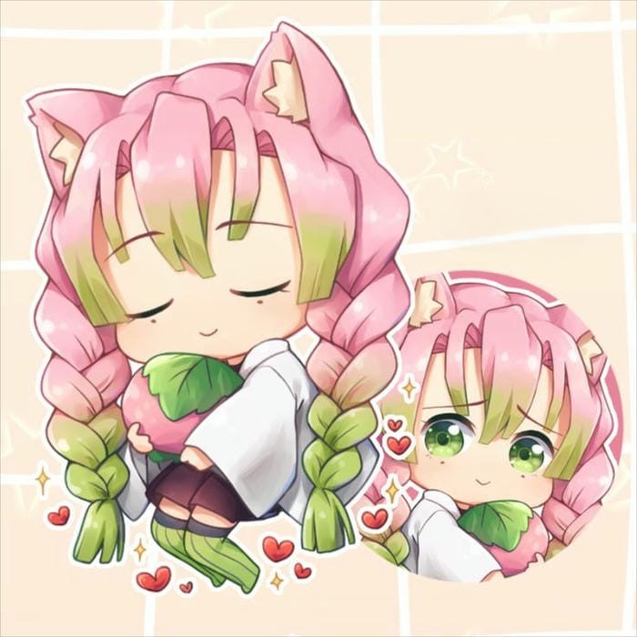 hình ảnh mitsuri chibi xinh đẹp