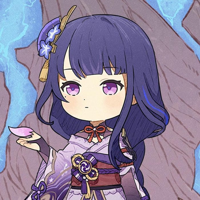 hinh anh raiden shogun chibi