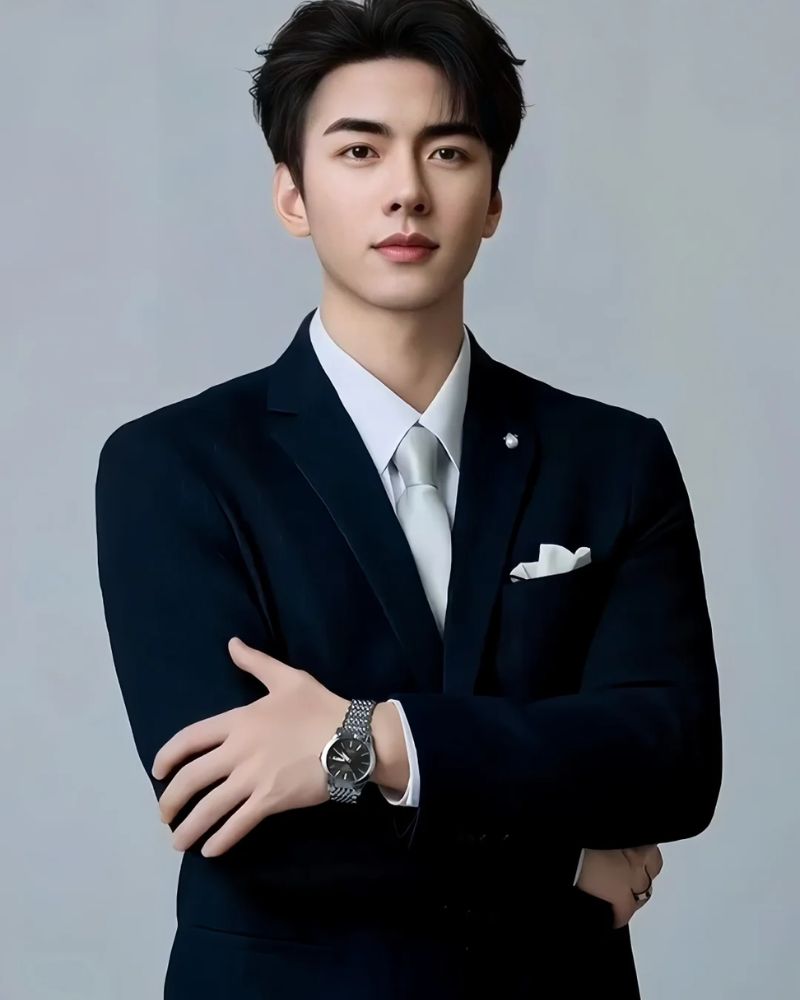 hình ảnh trai đẹp mặc vest cận mặt