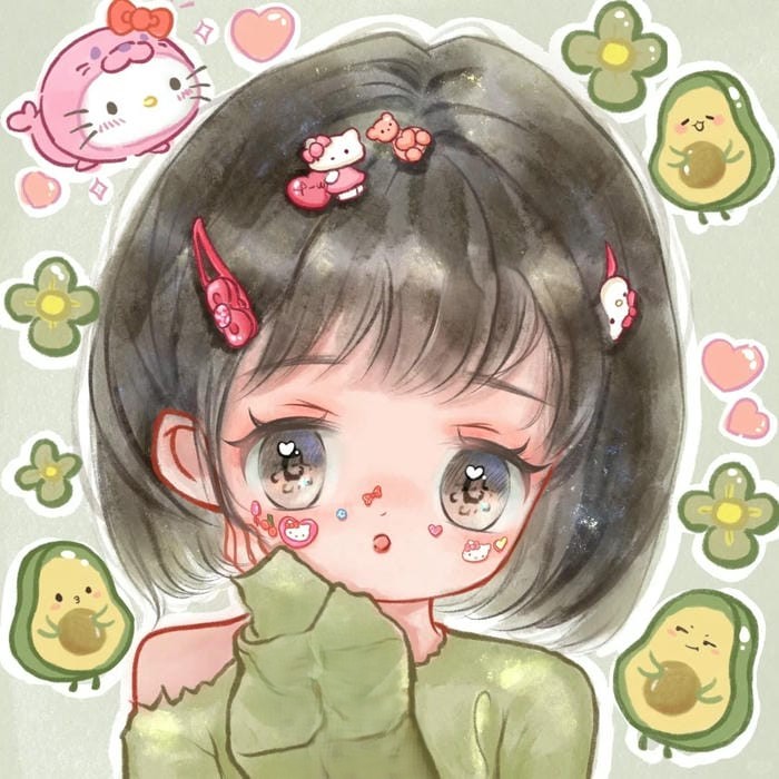 hình bơ chibi anime đẹp nhất