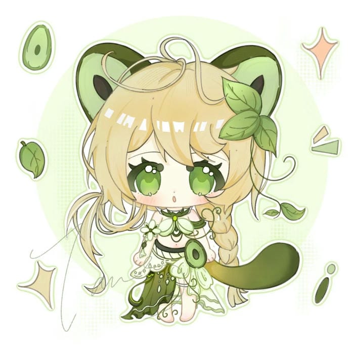 hình bơ chibi anime