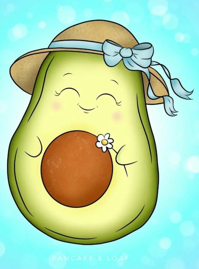 hình bơ chibi đáng yêu cực