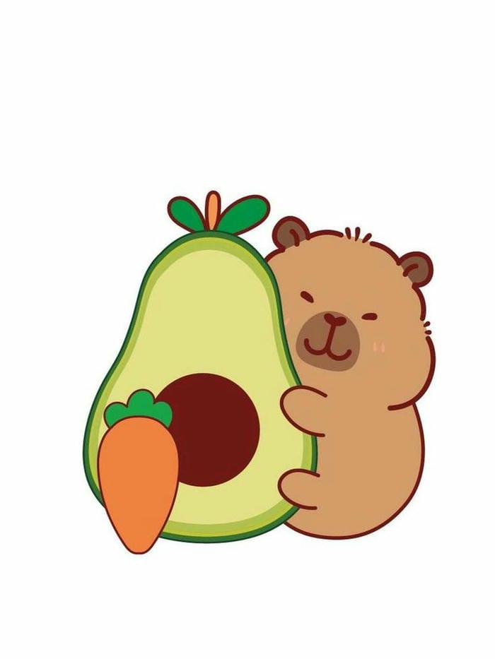 hình bơ chibi đáng yêu