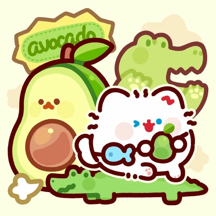 hình bơ chibi xinh yêu