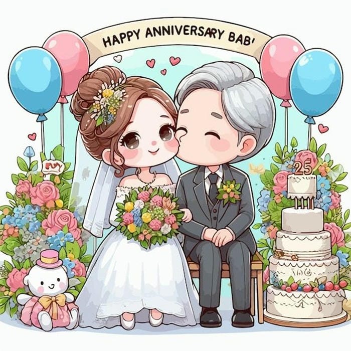 hình chibi cô dâu chú rể cực đẹp