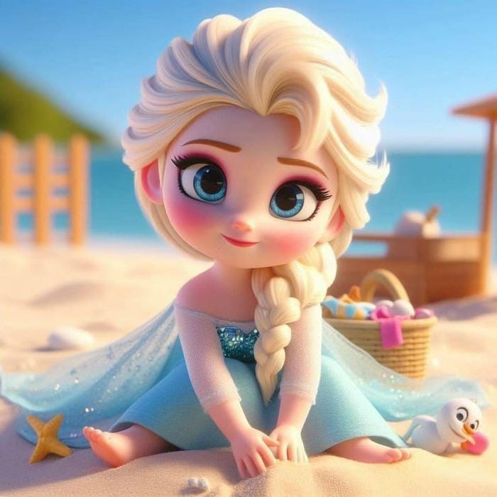hình chibi elsa