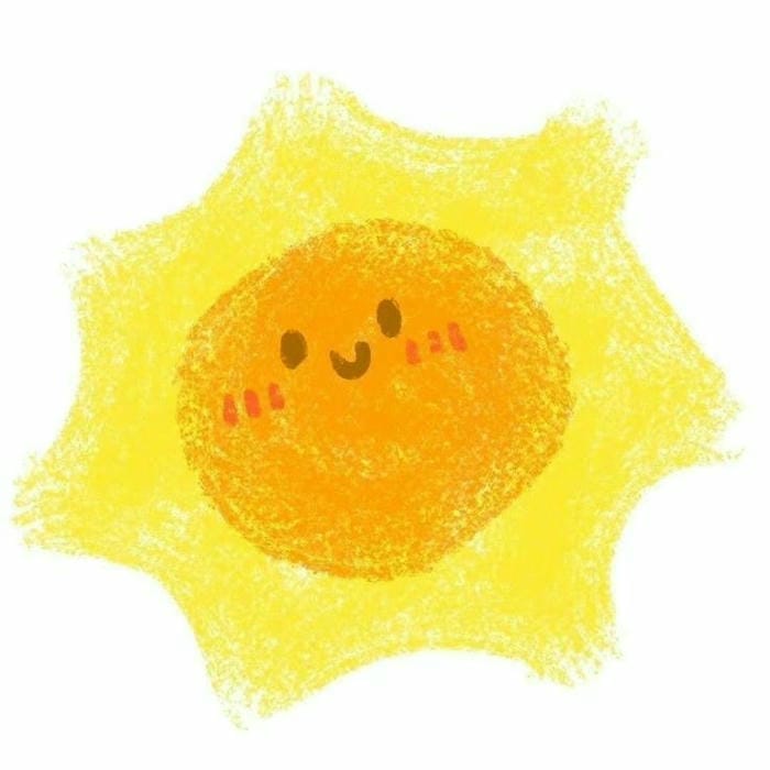 hình chibi mặt trời cute