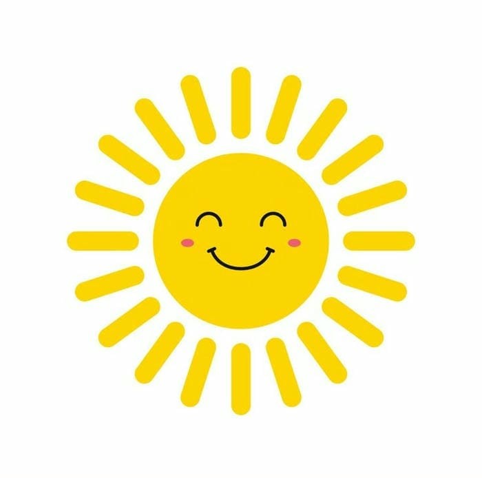 hình chibi mặt trời đáng yêu