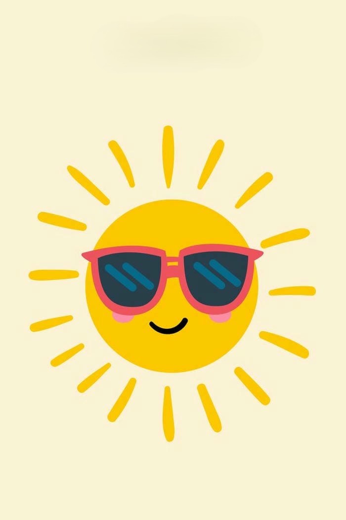 hình chibi mặt trời ngầu