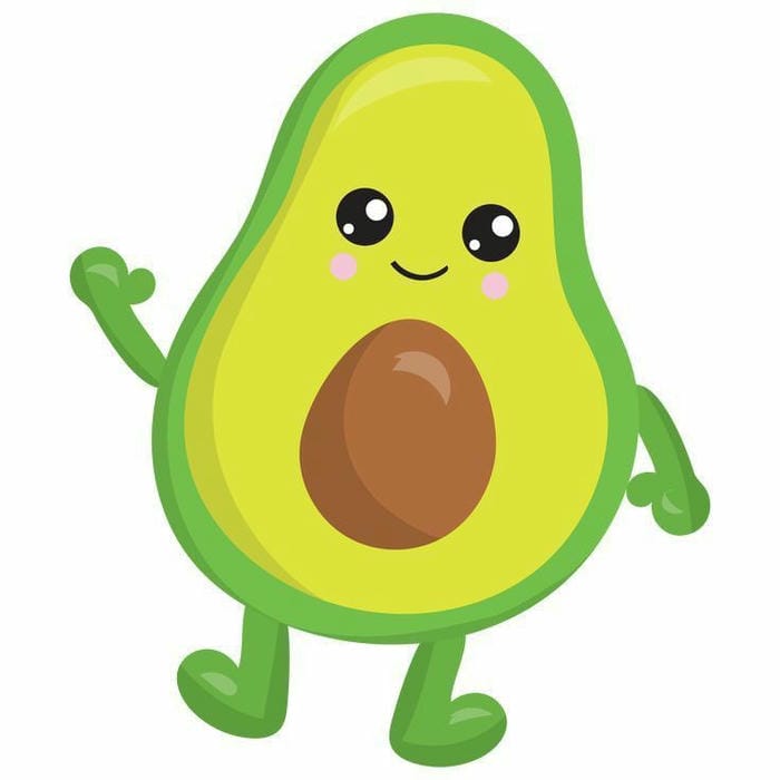 hình chibi quả bơ